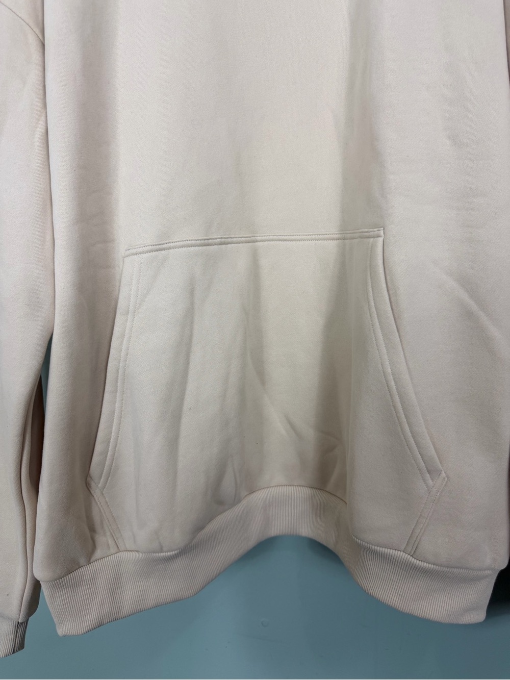 Comfrt Hoodie Beige Cream Size 3XL Pullover Extra Soft Heavy Thick - Picture 3 of 7
